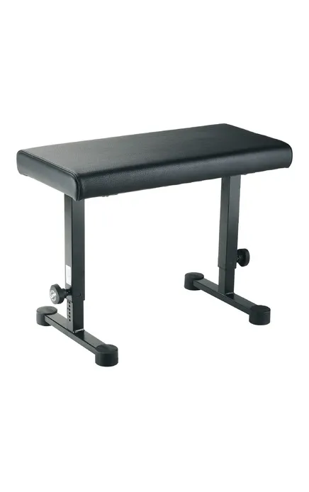 K&M 14085 Keyboard Bench - Black Leather | Audio Supply, Inc.